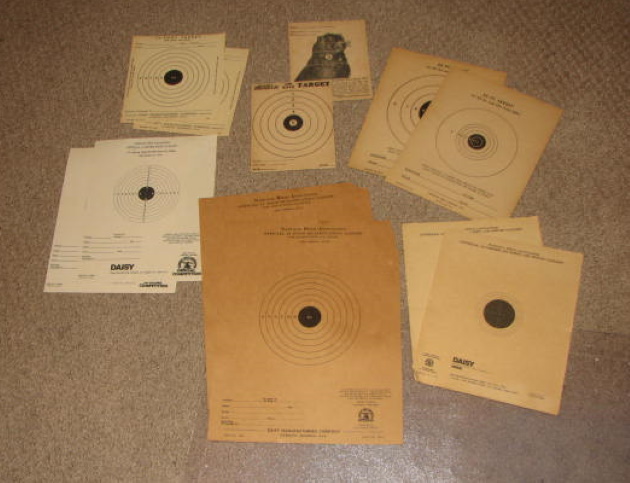 Vintage Air Rifle targets 6 - 12