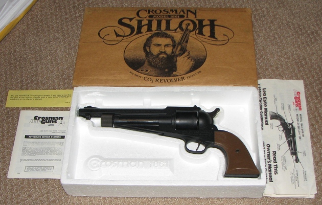 Custom NOS Customized! Vintage Crosman SHILOH 1861 BB/Pellet Revolver GRIPS 
