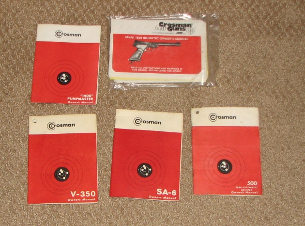 Crosman gun manuals for sale