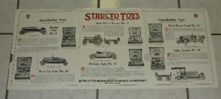 structo original toy ad
      1920's