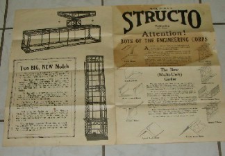 STRUCTO TOY AD LARGE 1920