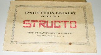 STRUCTO ERECTOR SET BOOK